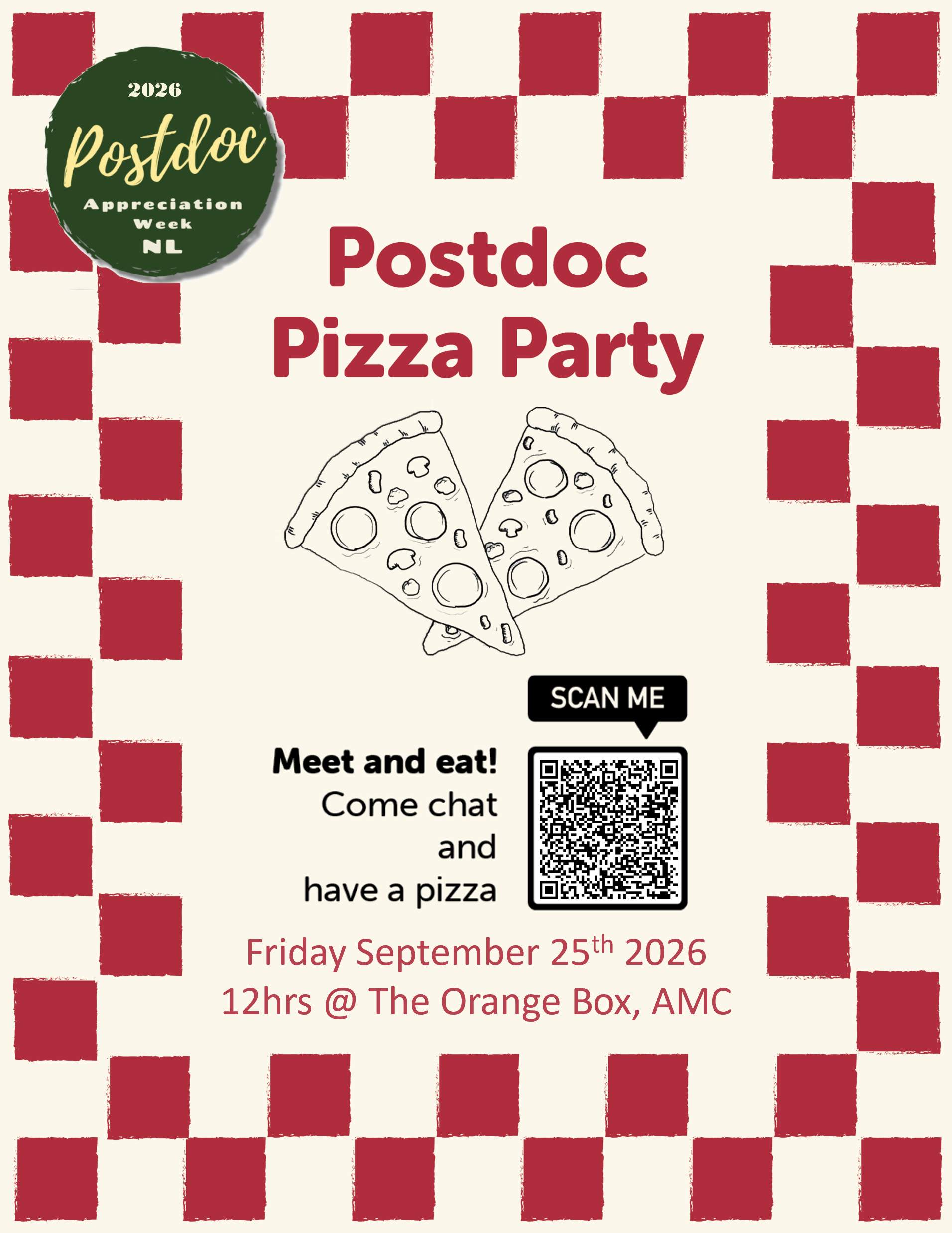 Poster PAW postdoc pizza party 2026