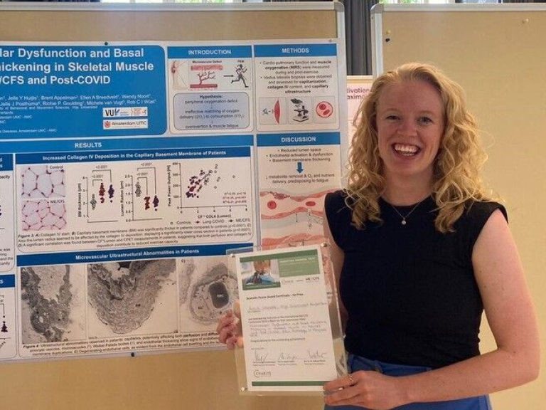 Anouk Slaghekke wins 1st prize at the international conference on Long Covid and Chronic Fatigue Syndrome in Berlin