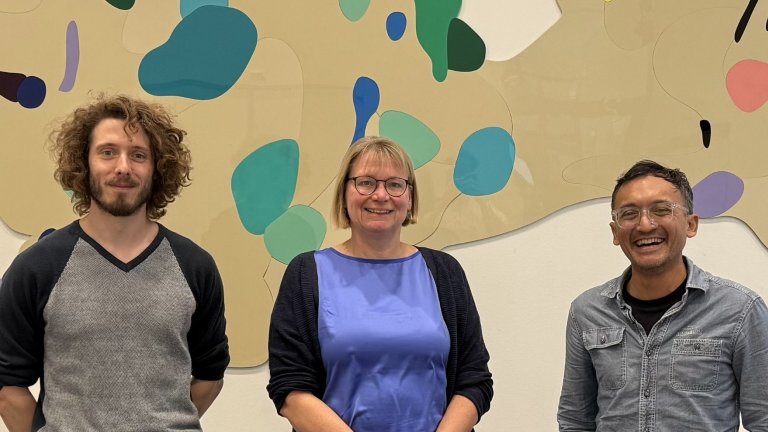 From left to right: Hendrik Brink, Joke den Haan, and Alsya Affandi, co-inventors of the patent that will be further developed with support from the Take-off NWO grant.
