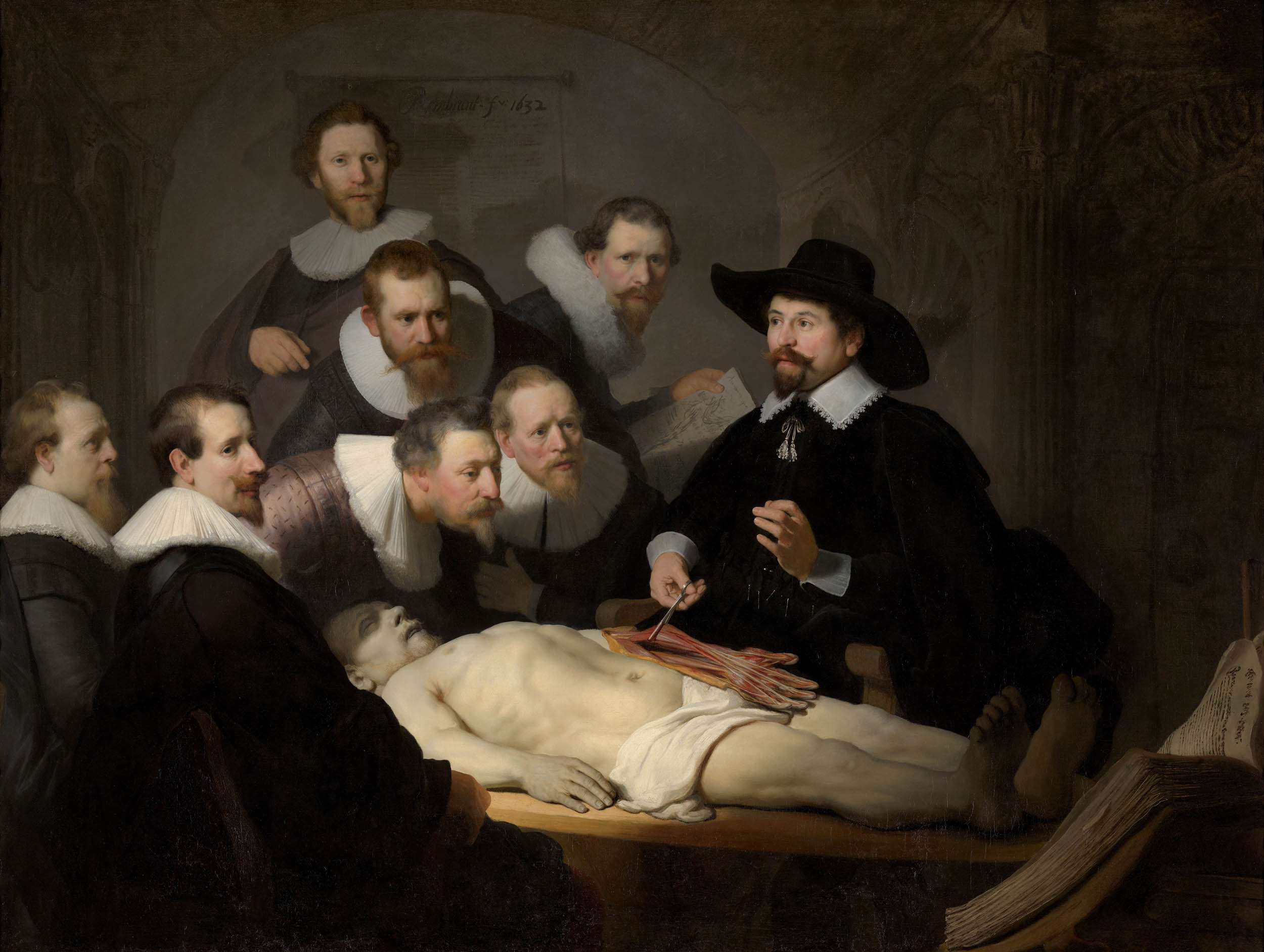 De Anatomische Les - Mauritshuis, Den Haag