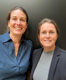 From left to right: Dr. Rosa van Mansfeld and Dr. Mireille Dekker