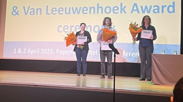 Van Leeuwenhoek Award – Dr. Astrid Hendriks (right)