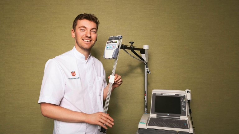 foto ecg blokje Liggend extern